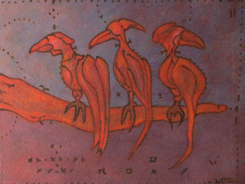 Augur in love diptych right part