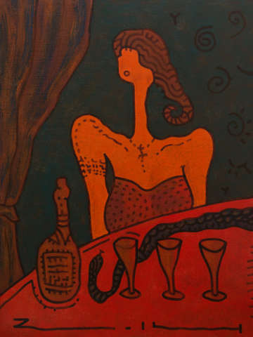 Plonk female side diptych
