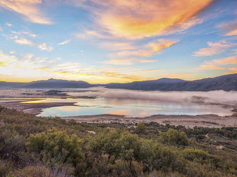 Morning at lake henshaw