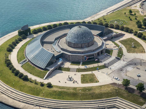Adler planetarium aerial