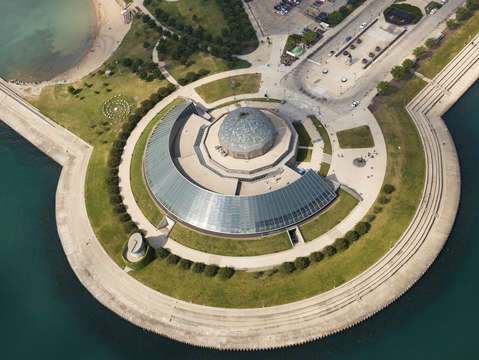 Adler planetarium aerial 2