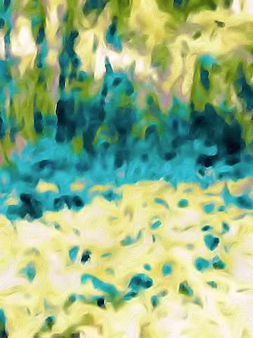 A blue green jungle