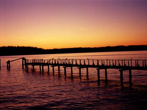 Tahlequah dock sunset