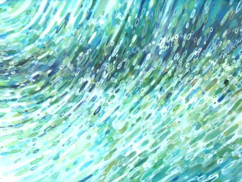 Amber and blue waves