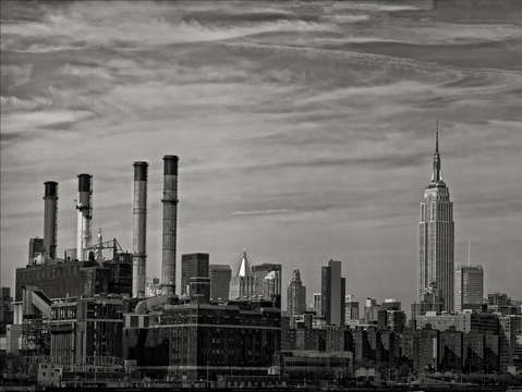 New york panorama from brooklyn