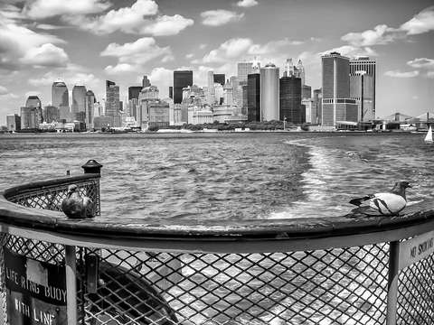 View of manhattan 0033bw