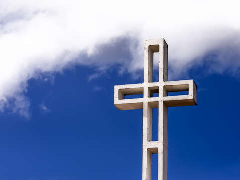 Cross among the clouds