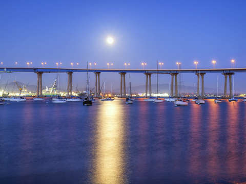 Moon above coronado