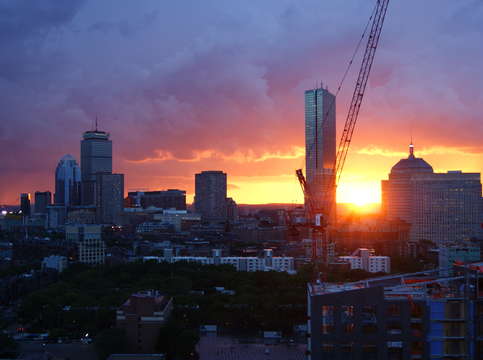Boston sunset 2