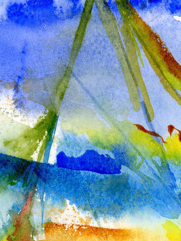 Abstract in blue