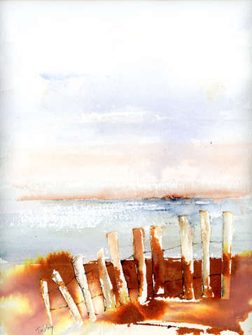Fence by the water