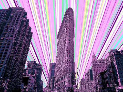 Flatiron building nyc morning