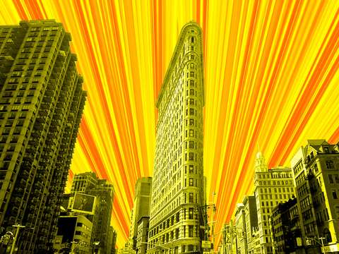 Flatiron building nyc gold