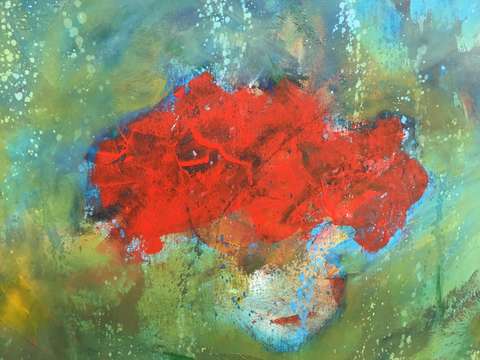 Red carnation flowers