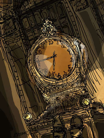 Grand central station clock