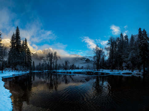 Yosemite valley sunrise