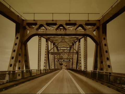 Across the old bridge
