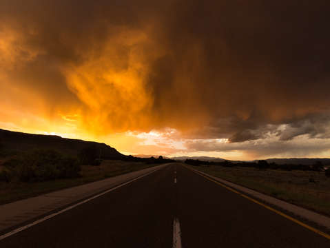 Monsoon sunset