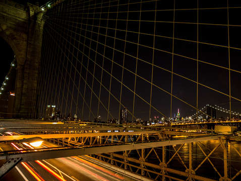 Brooklyn bridge wires