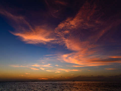 Sunset over key west