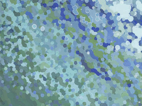 Billowing seascape