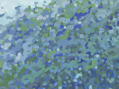 Billowing seascape ii