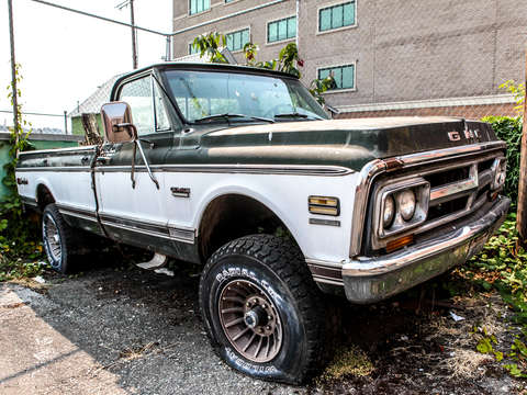 Old gmc pickup truck
