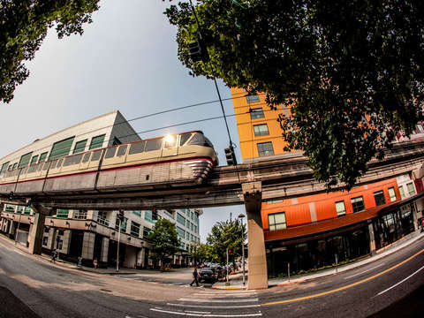 Moving monorail in seattle
