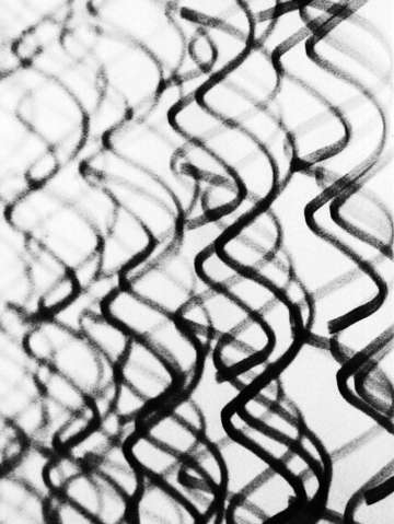 Light painting in black and white