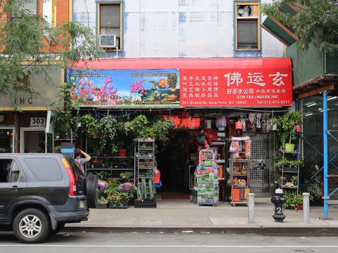 Flower shop in the lower east side