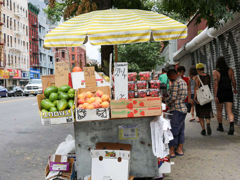Lower east side fruit stand