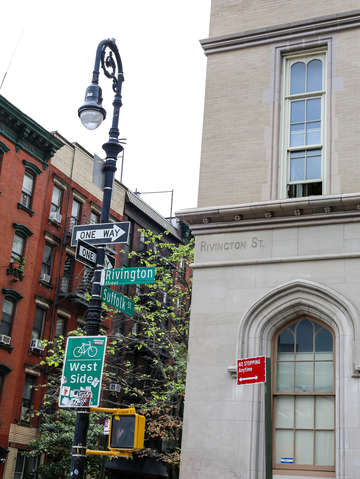 Lower east side rivington and suffolk st manhattan