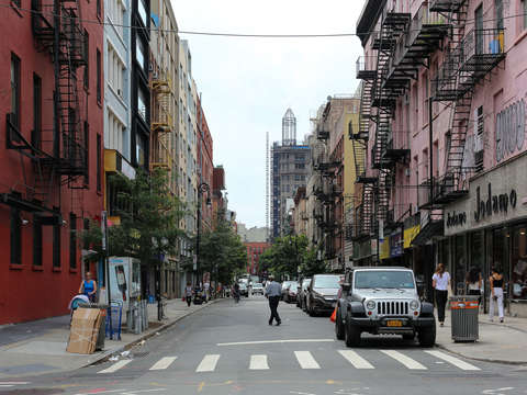 Lower east side looking down a street