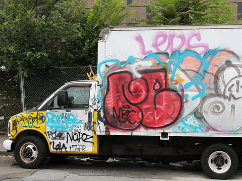 Classic new york grafitti truck