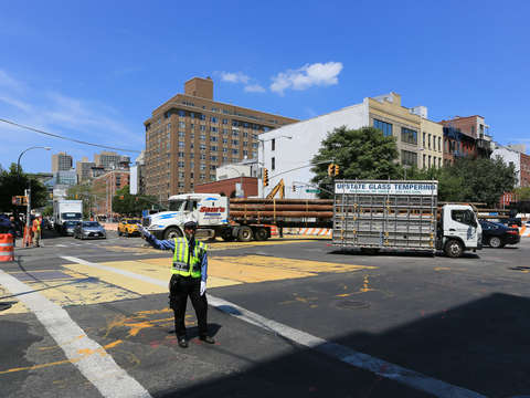 Directing traffic on the lower east side nyc