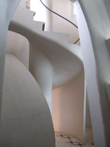 Barcelona gaudis staircase