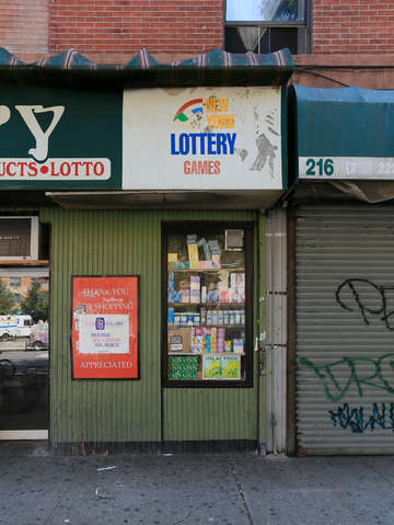 Lottery store harlem nyc new york