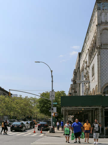 W116th st crossing harlem nyc new york