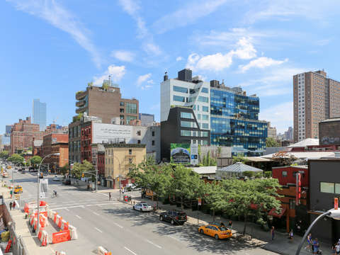 Looking down 10th ave in chelsea nyc