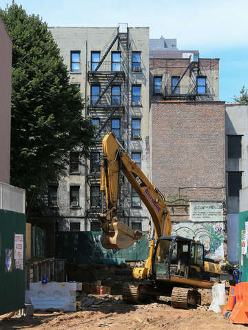 Under construction in the lower east side nyc