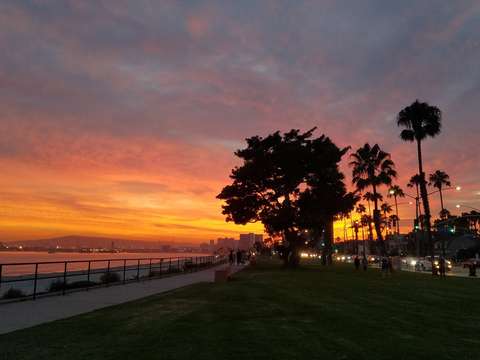 Sunset in the city
