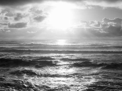 Sunset monochrome
