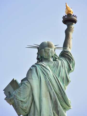 Lady Liberty from Behind
