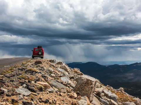 Van on the edge