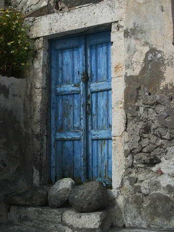 Blue door