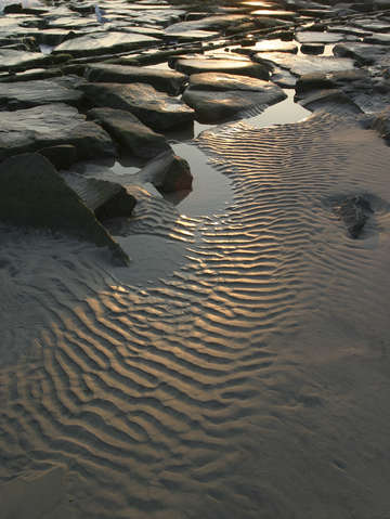 Rock and sand