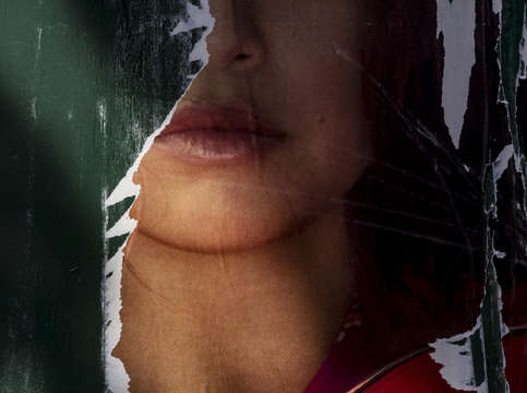 Torn poster