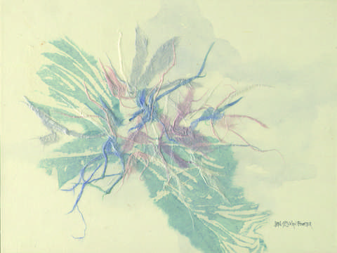 Washi blue abstract