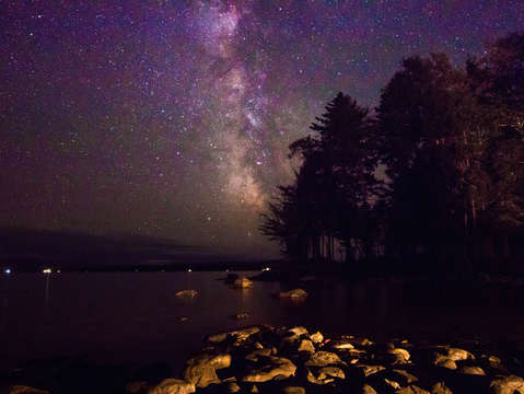 Milky way at moosehead lake