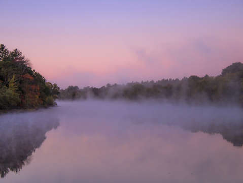 Sunrise on the concord river